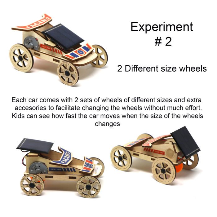 Set of 2 Mini Solar Car Kit V2 For STEM Projects DIY - Image 5