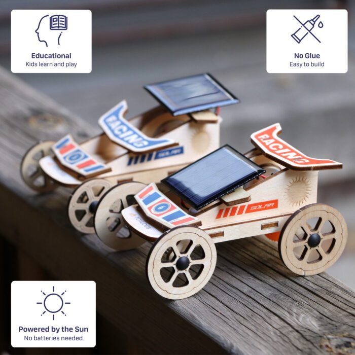 Set of 2 Mini Solar Car Kit V2 For STEM Projects DIY - Image 8